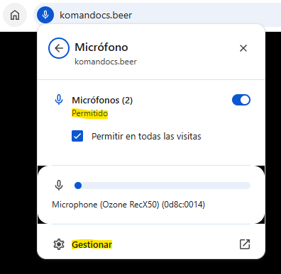 Permitir micrófono